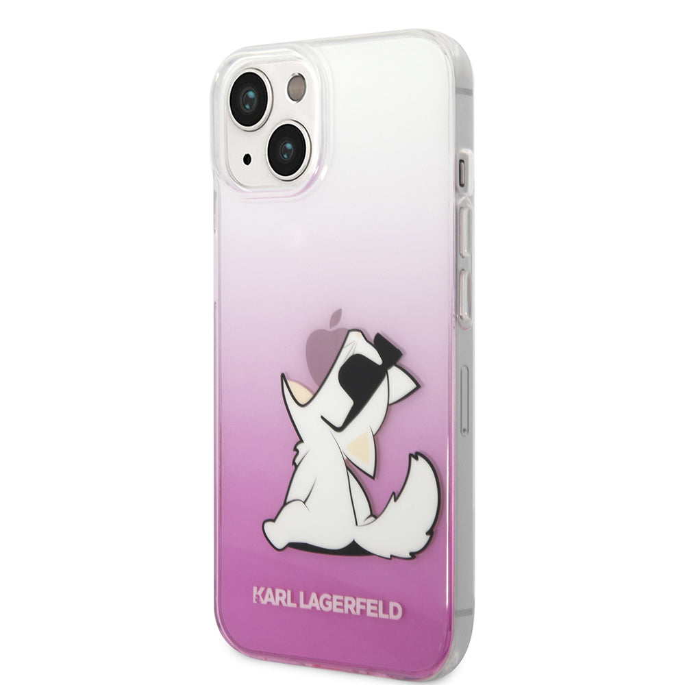Puzdro pre Apple iPhone 14 Plus, Karl Lagerfeld, Choupette Fun, Ružová