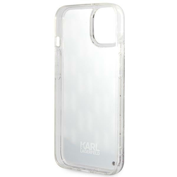 Puzdro pre Apple iPhone 14 Plus, Karl Lagerfeld, Liquid Glitter Monogram, Čierne