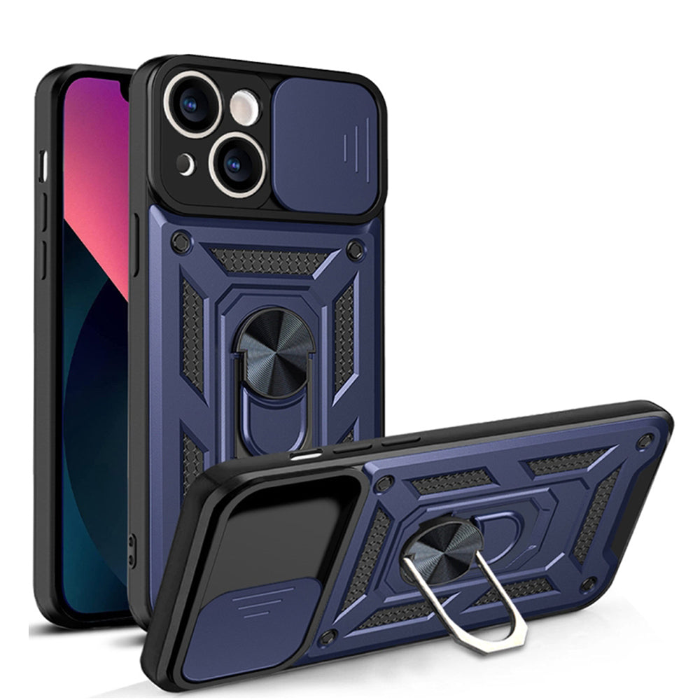Puzdro pre Apple iPhone 14, Techsuit, CamShield, Modrá