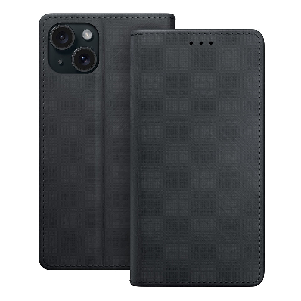 Obal na Apple iPhone 15, 3MK, Peňaženka, Čierny