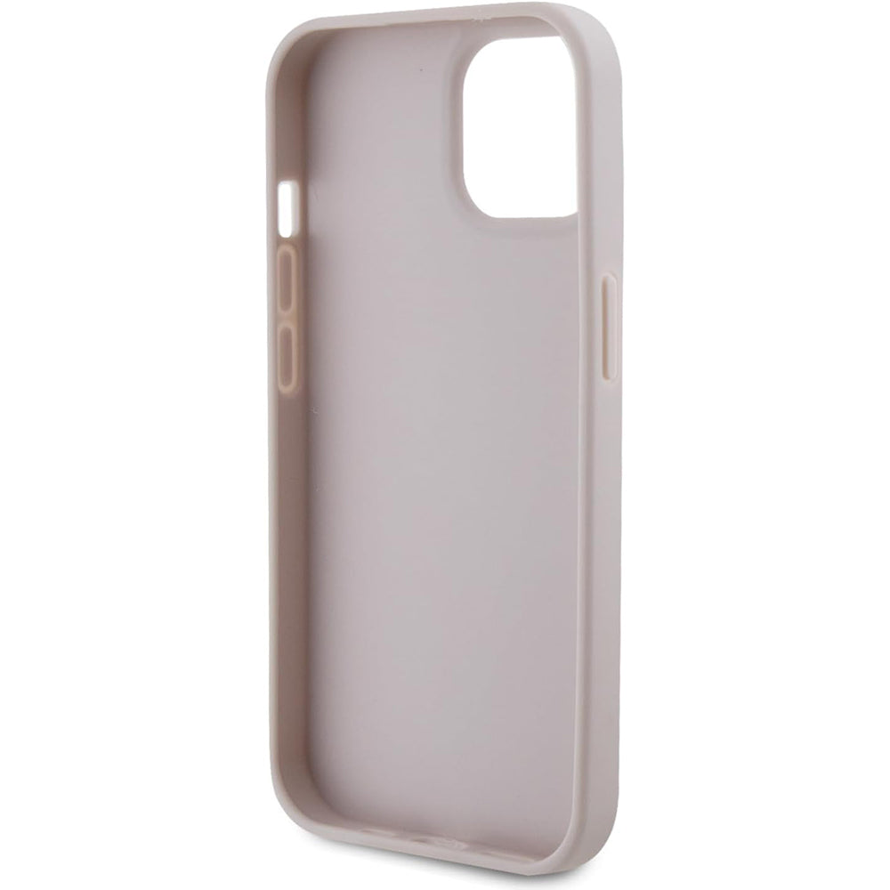 Puzdro pre Apple iPhone 15, Guess, 4G Triangle Strass, Ružové