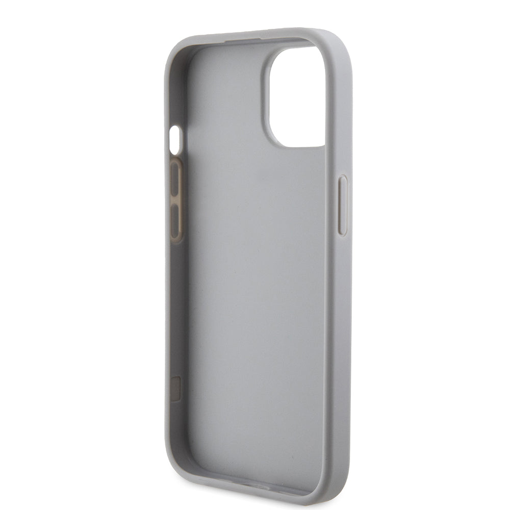 Puzdro pre Apple iPhone 15, Guess, Strass Metal Logo, Strieborné