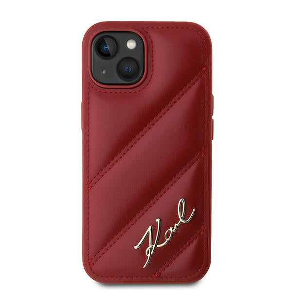 Puzdro pre Apple iPhone 15, Karl Lagerfeld, Diagonal Quilted Script, Rosie