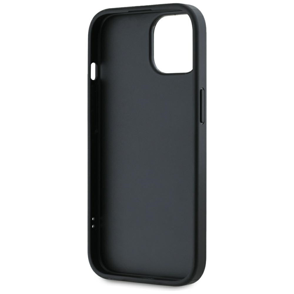 Puzdro pre Apple iPhone 15, Karl Lagerfeld, Saffiano Athleisure Stripes with Strap, Ružové