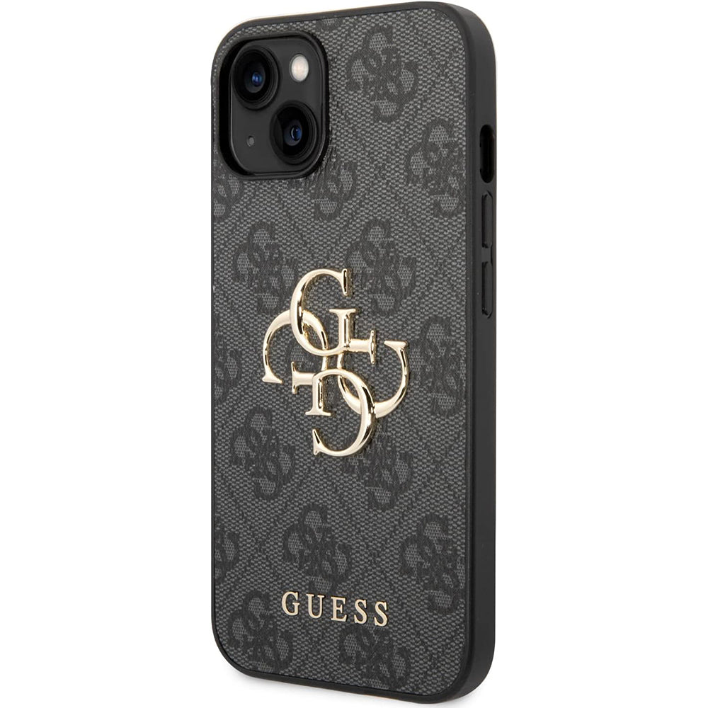 Puzdro pre Apple iPhone 15 Plus, Guess, 4G Big Logo, Sivé