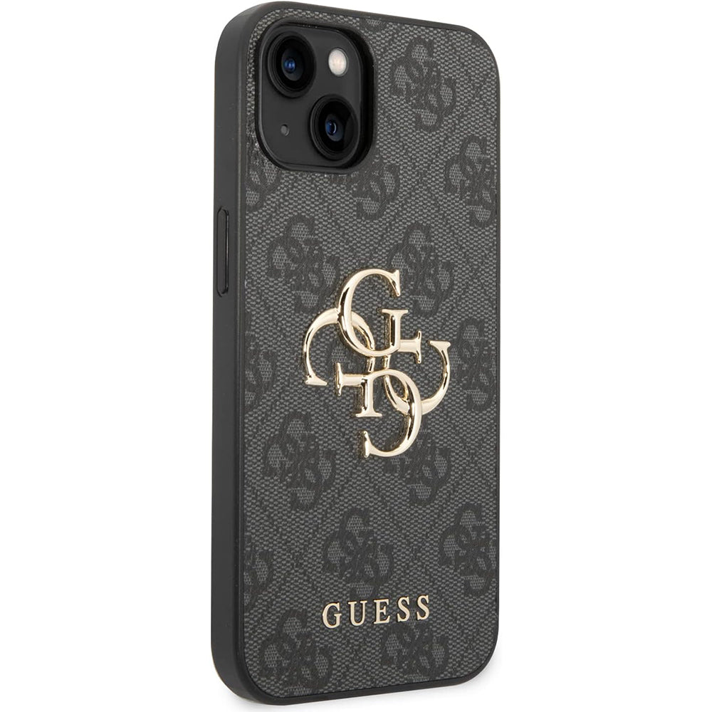 Puzdro pre Apple iPhone 15 Plus, Guess, 4G Big Logo, Sivé
