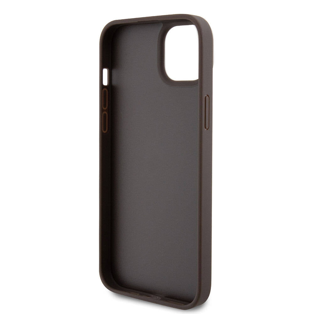 Puzdro pre Apple iPhone 15 Plus, Guess, Crossbody 4G Metal Logo, Hnedé