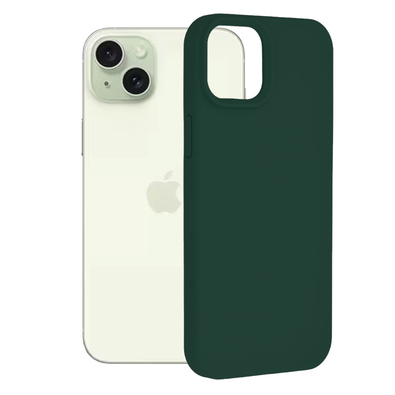 Puzdro pre Apple iPhone 15 Plus, Techsuit, Soft Edge, Tmavozelená