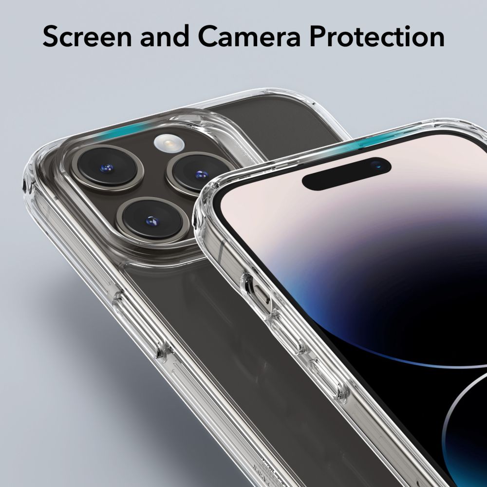 Puzdro pre Apple iPhone 15 Pro, ESR, Ice Shield, Priehľadné