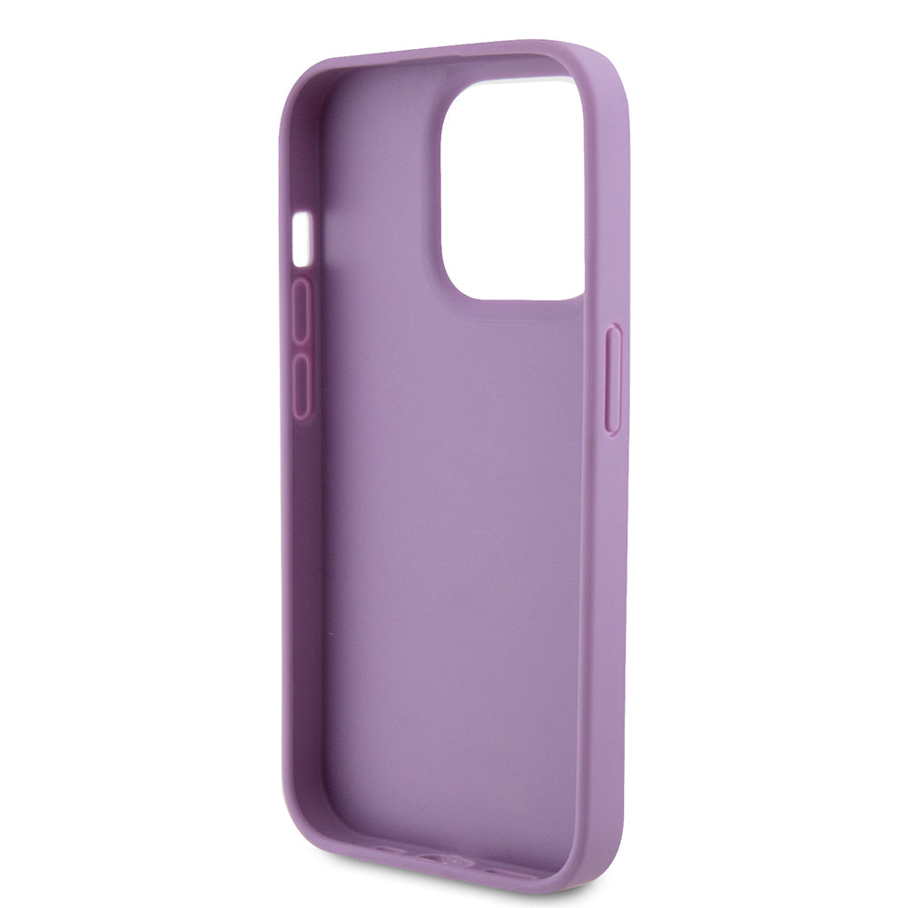 Puzdro pre Apple iPhone 15 Pro, Guess, 4G Stamped, Svetlofialové
