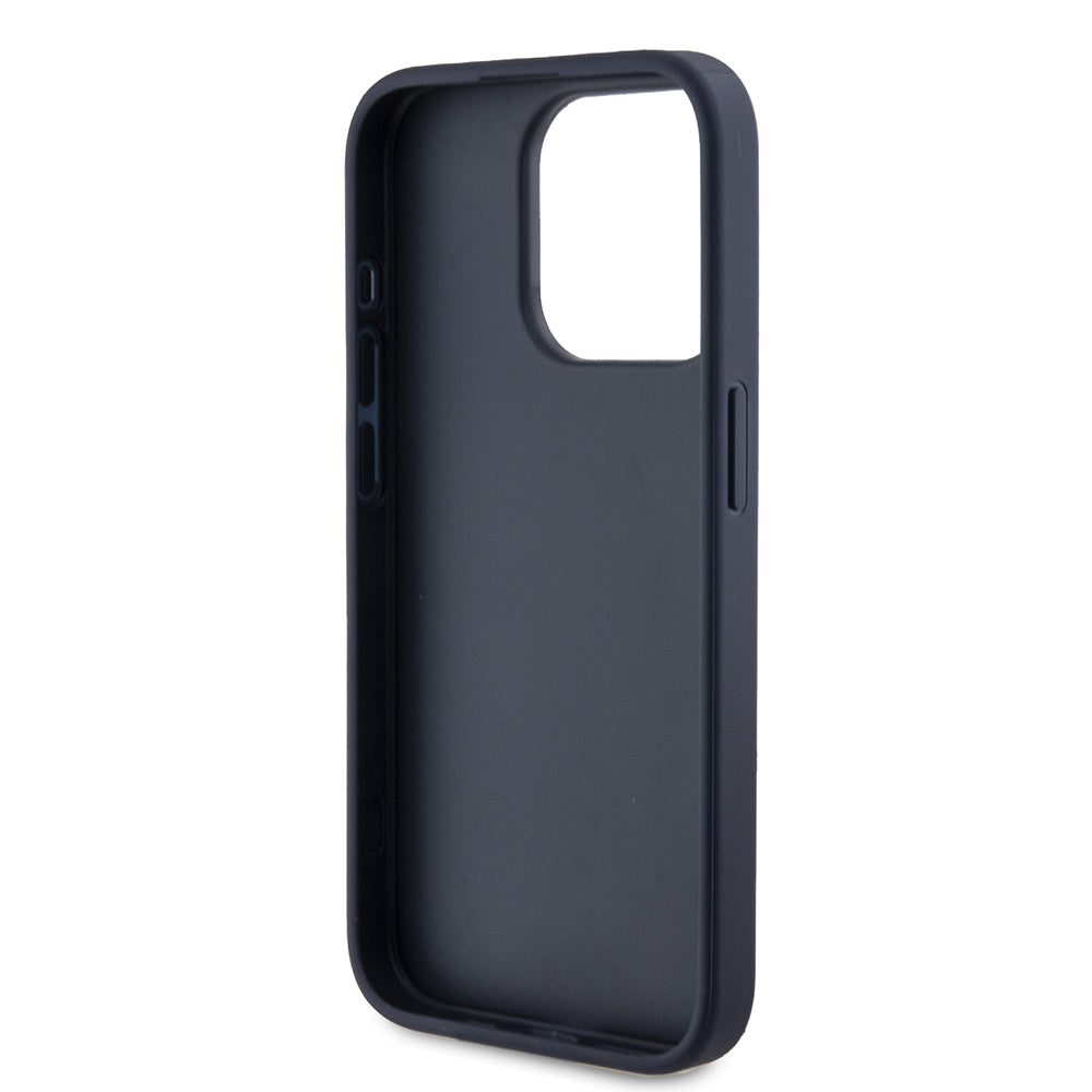 Puzdro pre Apple iPhone 15 Pro, Guess, 4G Triangle Logo, Modrá