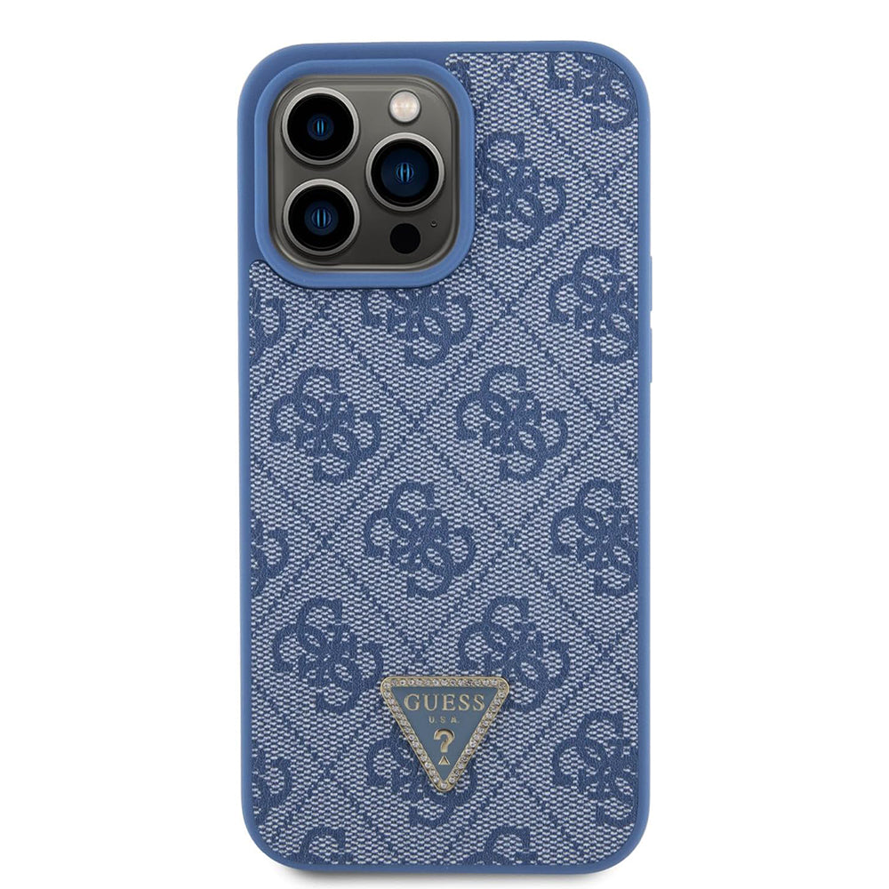 Puzdro pre Apple iPhone 15 Pro, Guess, Crossbody 4G Metal Logo, Modrá