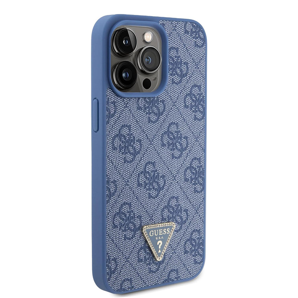 Puzdro pre Apple iPhone 15 Pro, Guess, Crossbody 4G Metal Logo, Modrá