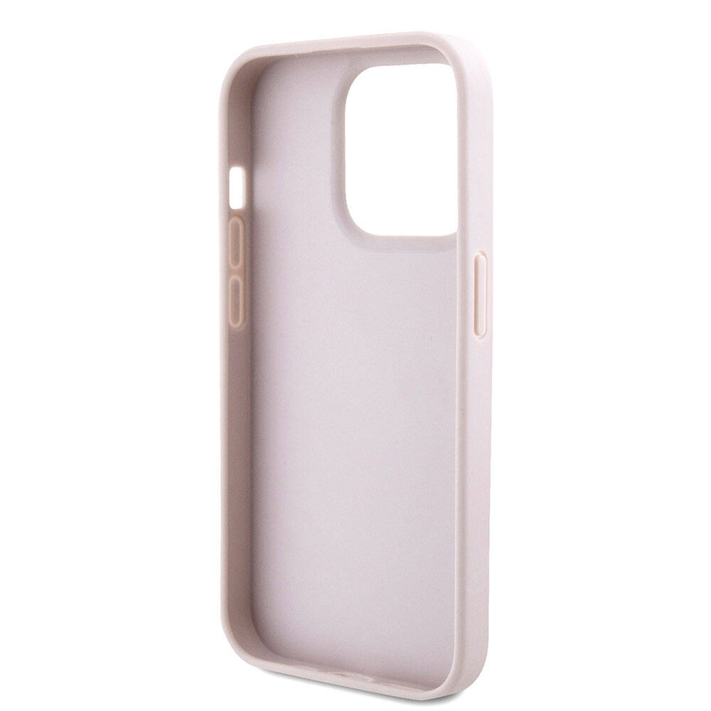 Puzdro pre Apple iPhone 15 Pro, Guess, Crossbody 4G Metal Logo, Ružové