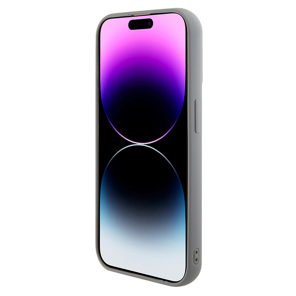 Puzdro pre Apple iPhone 15 Pro, Guess, Sequin Script Metal, Strieborné