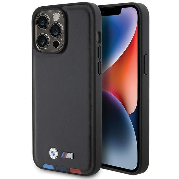Puzdro pre Apple iPhone 15 Pro Max, BMW, Stamp Tricolor, Čierne
