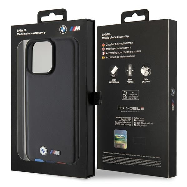 Puzdro pre Apple iPhone 15 Pro Max, BMW, Stamp Tricolor, Čierne
