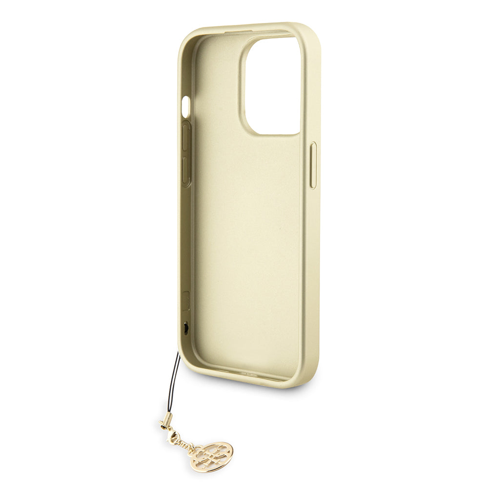 Puzdro pre Apple iPhone 15 Pro Max, Guess, 4G Charm, Sivá