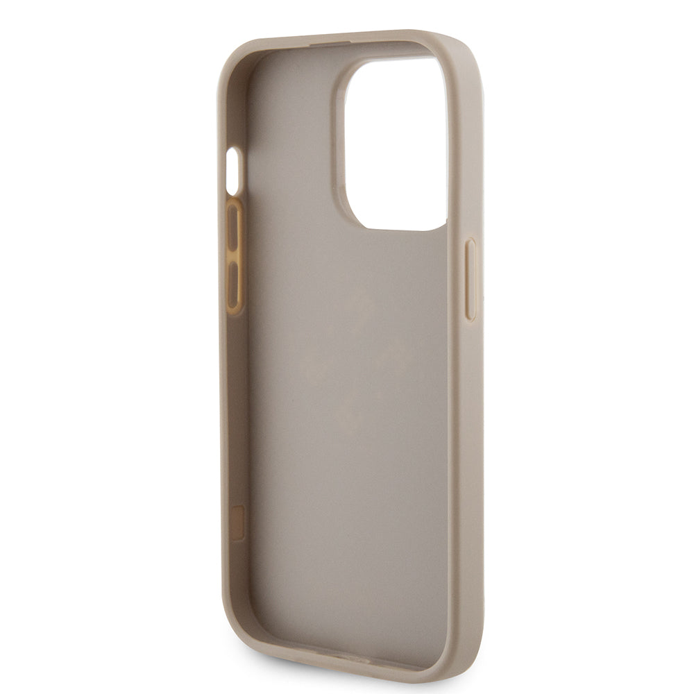 Puzdro pre Apple iPhone 15 Pro Max, Guess, Perforated 4G, Zlaté