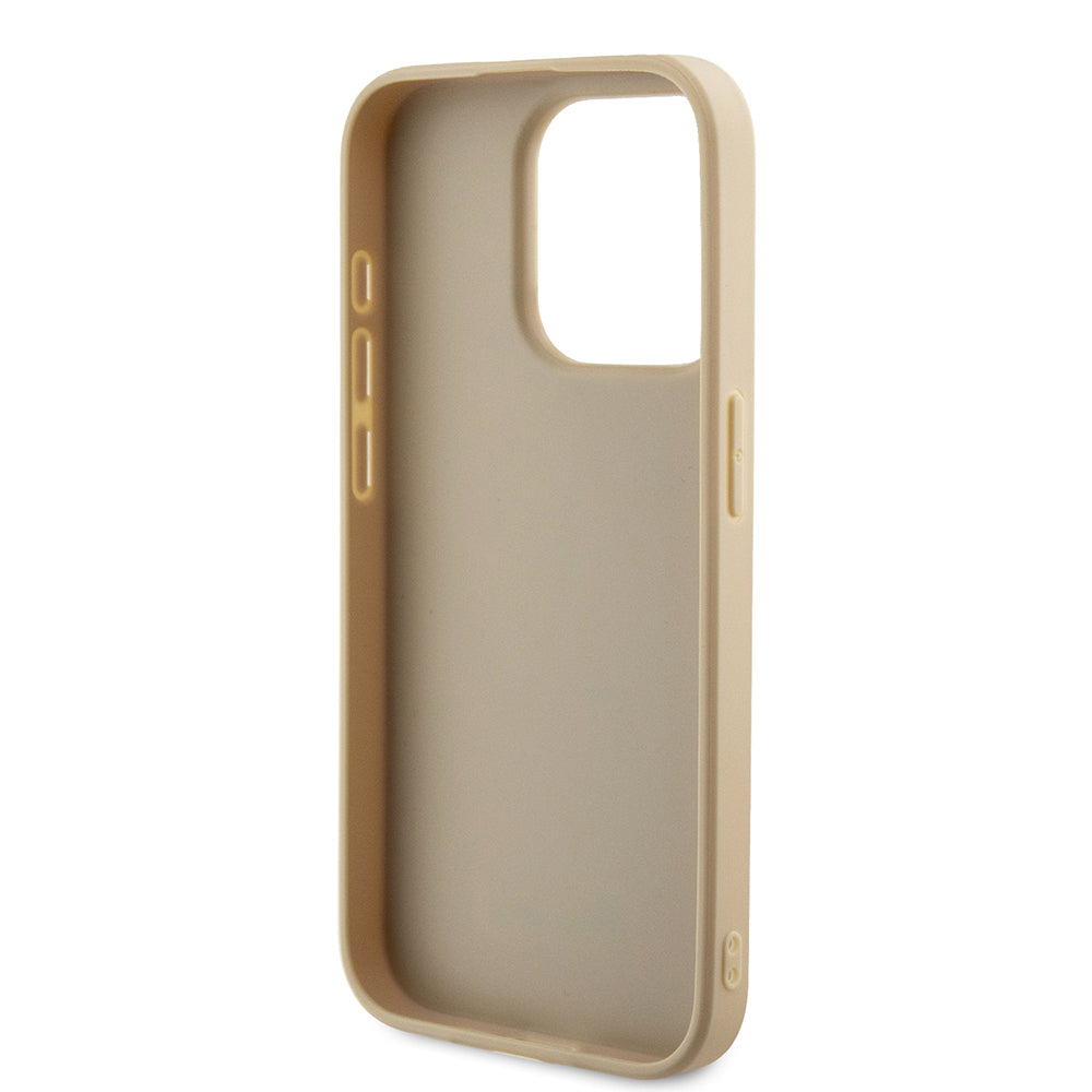 Puzdro pre Apple iPhone 15 Pro Max, Guess, Saffiano Iridescent Script, Zlaté