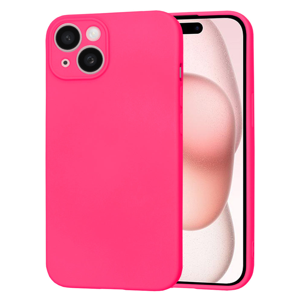 Puzdro pre Apple iPhone 15, Techsuit, SoftFlex, Tmavo ružová