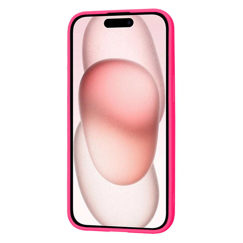 Puzdro pre Apple iPhone 15, Techsuit, SoftFlex, Tmavo ružová