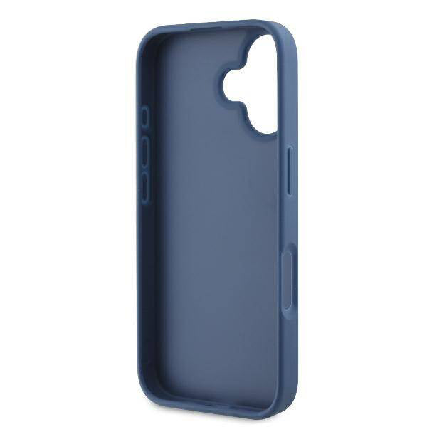 Puzdro pre Apple iPhone 16, Guess, 4G Bottom Stripe, Modrá