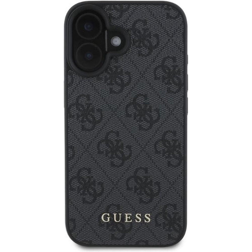 Puzdro pre Apple iPhone 16, Guess, 4G Classic, Čierne