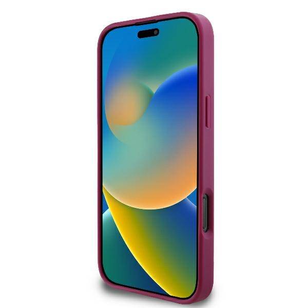 Puzdro pre Apple iPhone 16, Guess, Fixed Glitter Big 4G, Fialové
