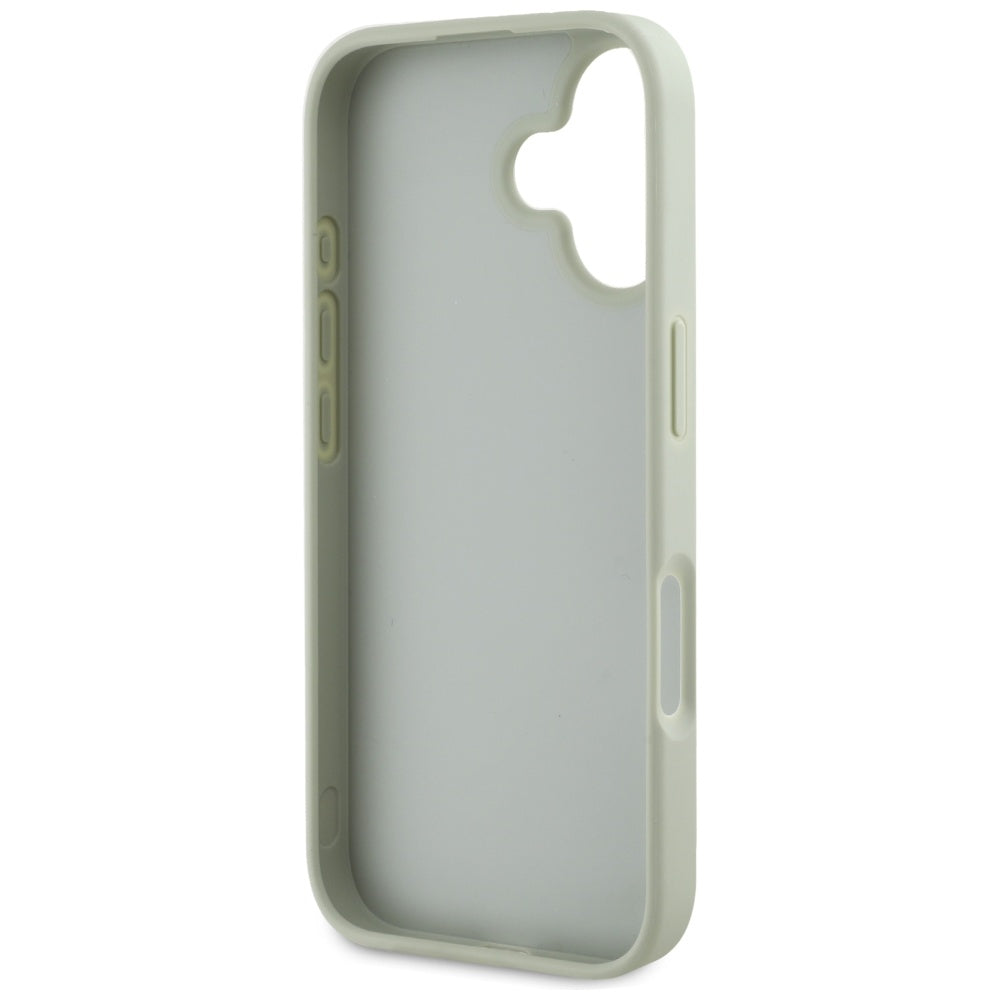 Puzdro pre Apple iPhone 16, Guess, Grained Big 4G Logo Small Classic Logo, Zelené