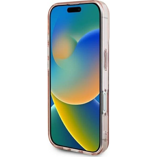 Case for Apple iPhone 16, Guess, IML Heart, Transparent