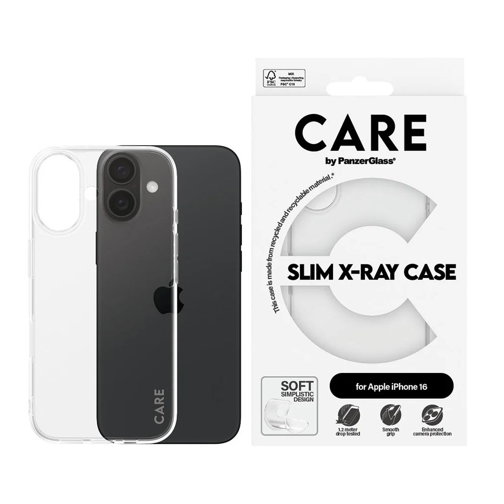 Puzdro pre Apple iPhone 16, PanzerGlass, Care Fashionable, Transparentné