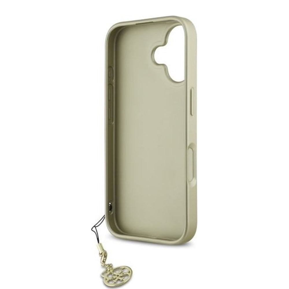 Puzdro pre Apple iPhone 16 Plus, Guess, 4G Charm, Čierne