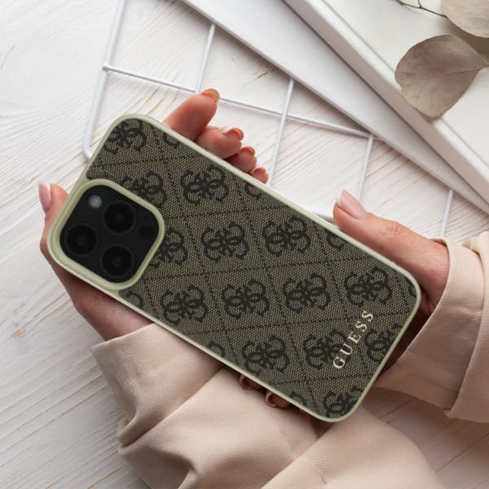 Puzdro pre Apple iPhone 16 Plus, Guess, 4G Charm, Čierne