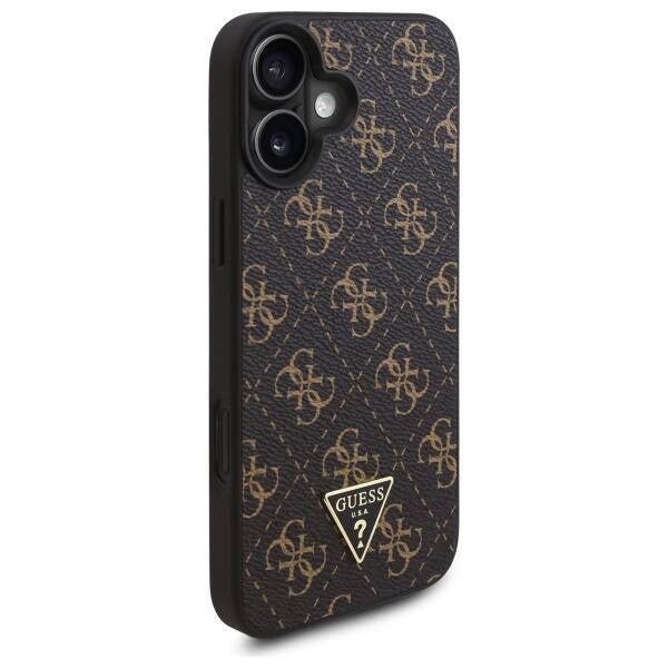 Puzdro pre Apple iPhone 16 Plus, Guess, 4G Triangle Logo, Čierne