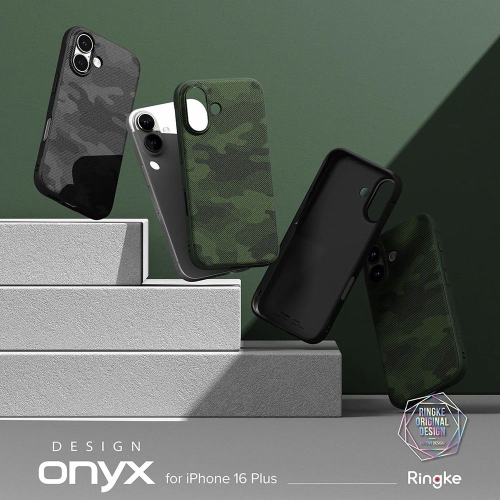 Puzdro pre Apple iPhone 16 Plus, Ringke, Onyx Design, Zelené