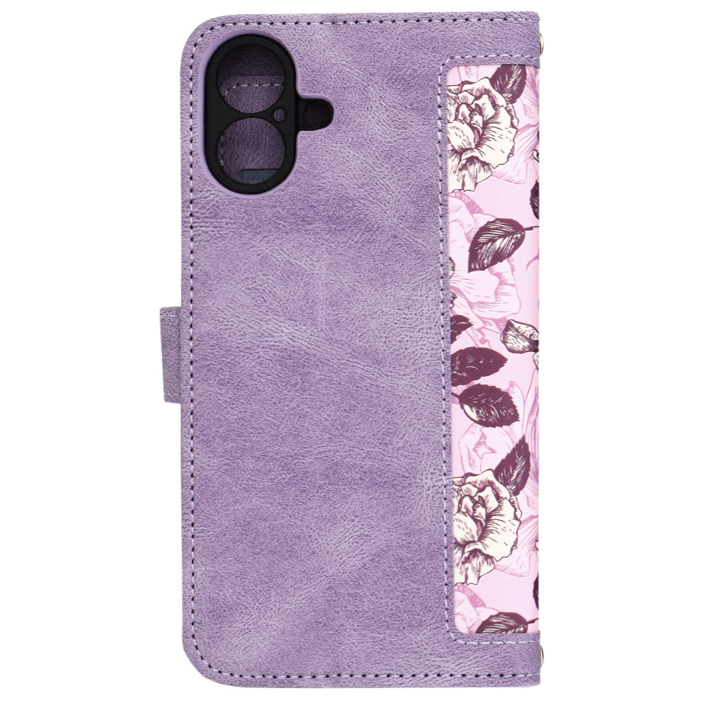 Puzdro pre Apple iPhone 16 Plus, Techsuit, FlipCraft, Fialová