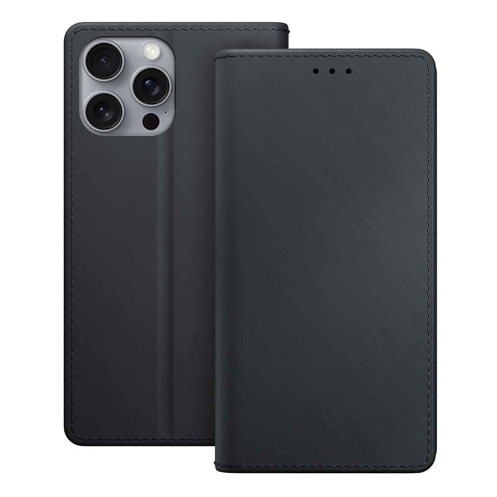 Puzdro pre Apple iPhone 16 Pro, 3MK, Peňaženka, Čierna
