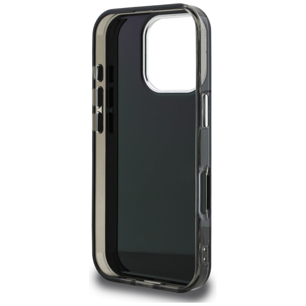 Puzdro pre Apple iPhone 16 Pro, Karl Lagerfeld, IML Aquarelle Logo Choupette, Čierne