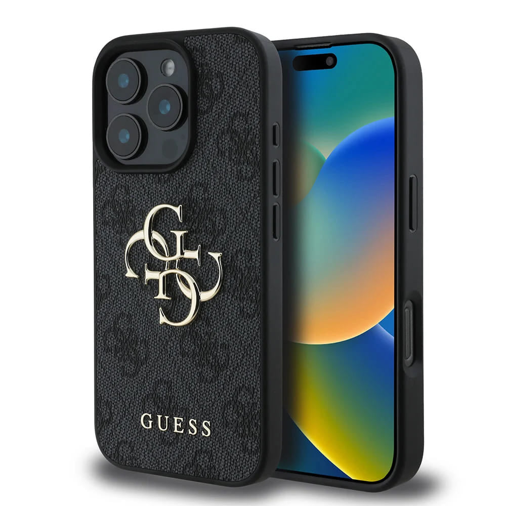 Puzdro pre Apple iPhone 16 Pro Max, Guess, 4G Big Logo, Čierne