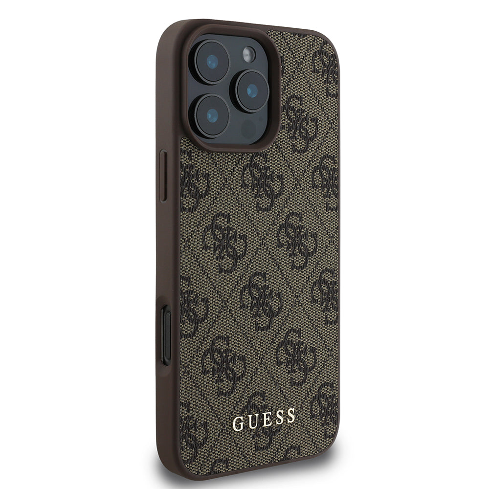 Case for Apple iPhone 16 Pro Max, Guess, 4G Classic, Black