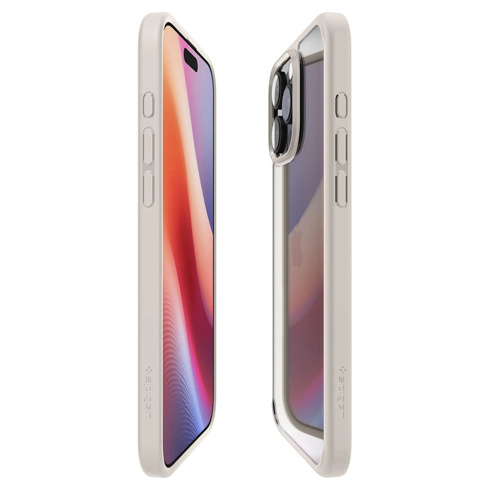 Puzdro pre Apple iPhone 16 Pro Max, Spigen, Ultra Hybrid, Béžová ACS08385