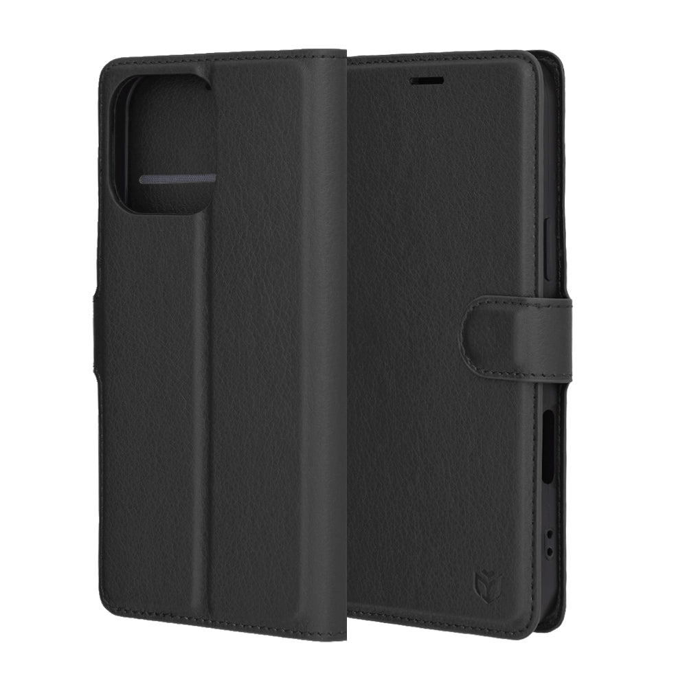 Puzdro pre Apple iPhone 16 Pro Max, Techsuit, Leather Folio, Čierne