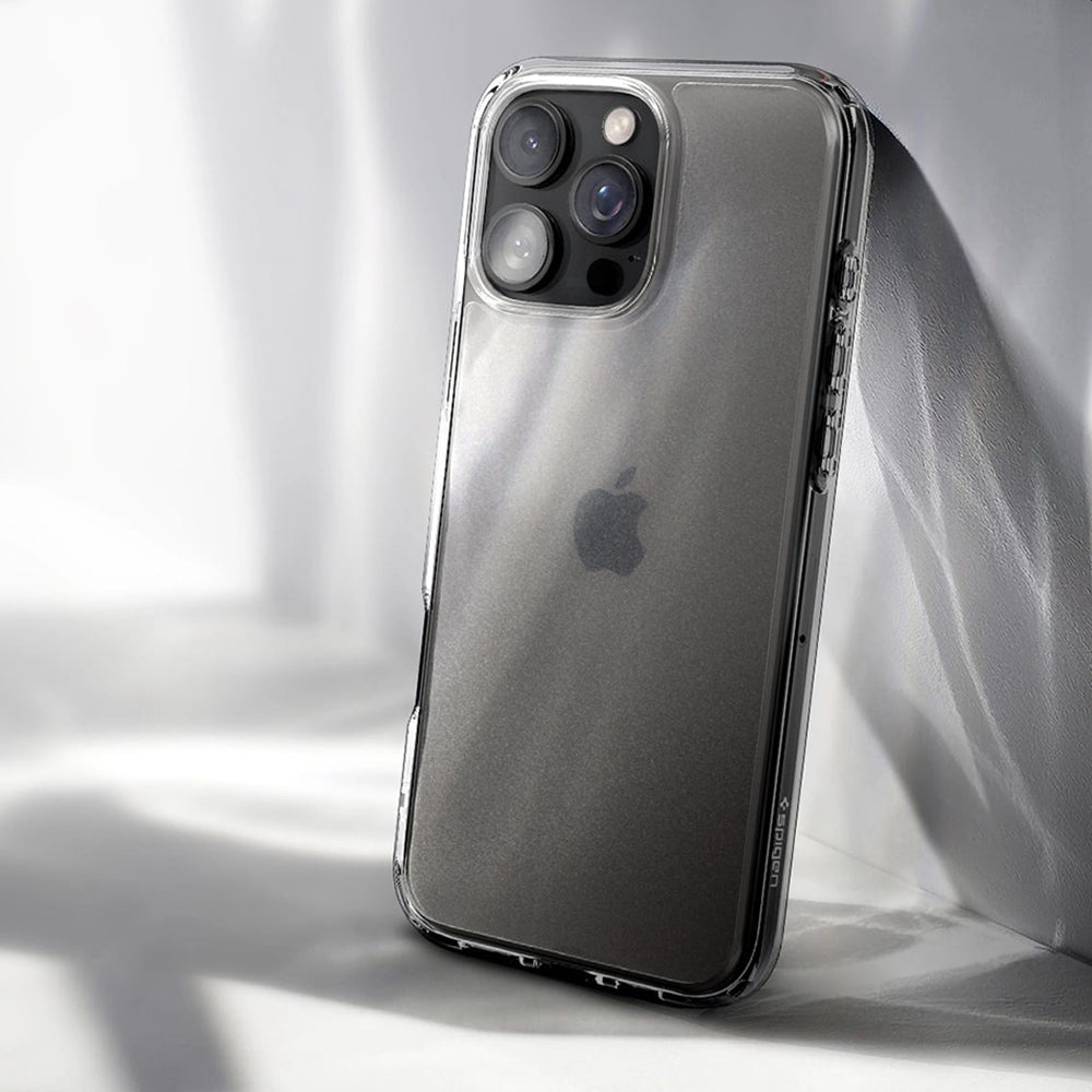 Puzdro pre Apple iPhone 16 Pro, Spigen, Ultra Hybrid, Saténovo Transparentné ACS08122