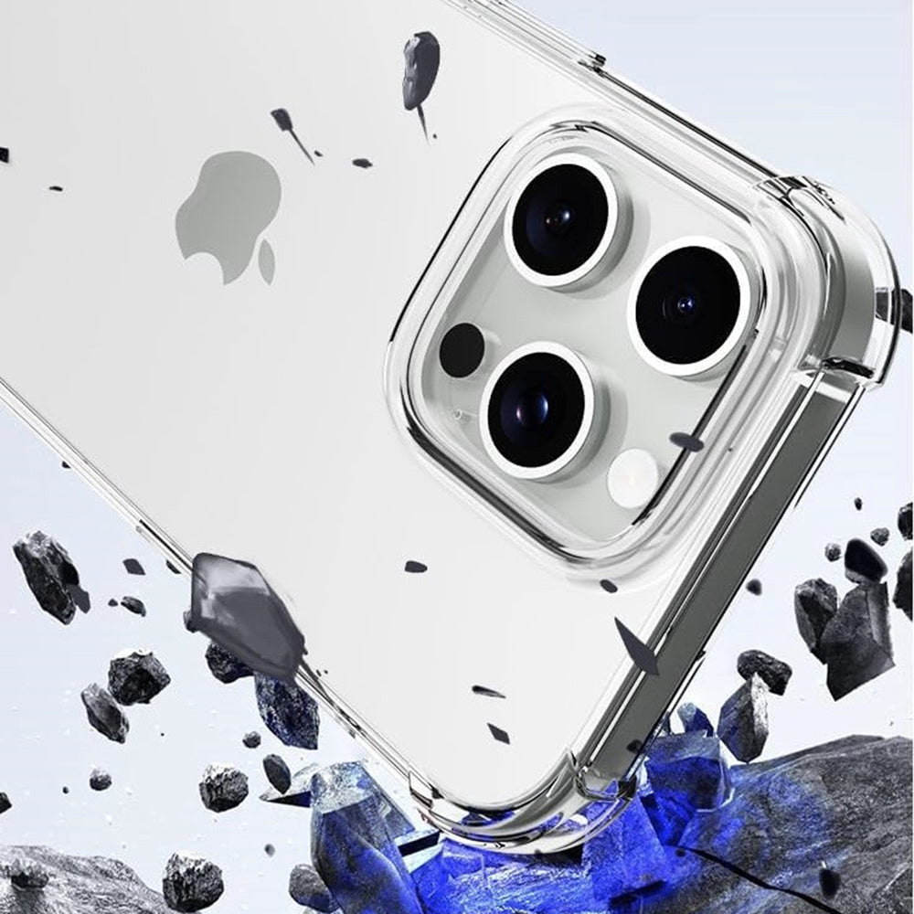 Puzdro pre Apple iPhone 16 Pro, Techsuit, Odolné proti nárazom Priehľadné (Veľký otvor na objektív), Priehľadné