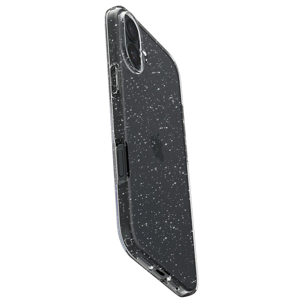 Puzdro pre Apple iPhone 16, Spigen, Liquid Crystal Glitter, Transparentné ACS08192