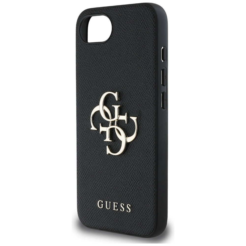 Puzdro pre Apple iPhone 17e / 16e, Guess, 4G Grained Big and Classic Logo, Čierne