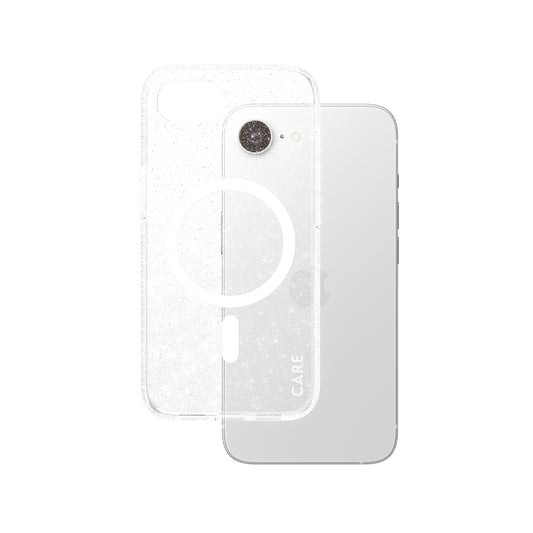 Puzdro pre Apple iPhone 16e, PanzerGlass, Care Urban Combat Star Lit, Biela Transparentná