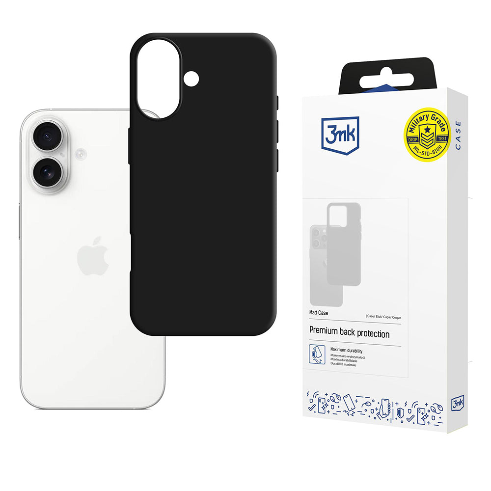 Puzdro pre Apple iPhone 17, 3MK, Matné Čierne