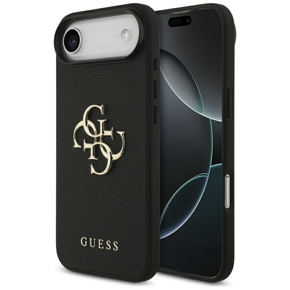 Puzdro pre Apple iPhone 17 Air, Guess, 4G Grained Big and Classic Logo, Čierne